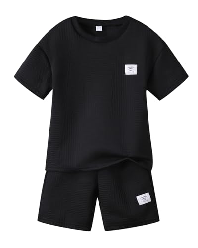 Boys Summer Short Sleeve Top & Shorts Set Casual Outfit