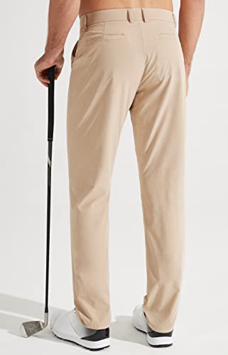 Men's Stretch Golf Pants Lightweight Casual Work Trousers