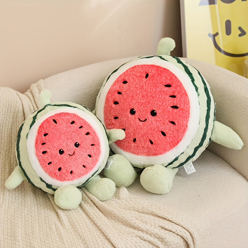 Adorable Watermelon Plush Toy, Watermelon-Themed Plush Animals for Christmas And Halloween, Soft Toys for Children, Boys, Girls, Infants, Friends, And Family, Perfect Gifts for Birthdays, Christmas, And Halloween.