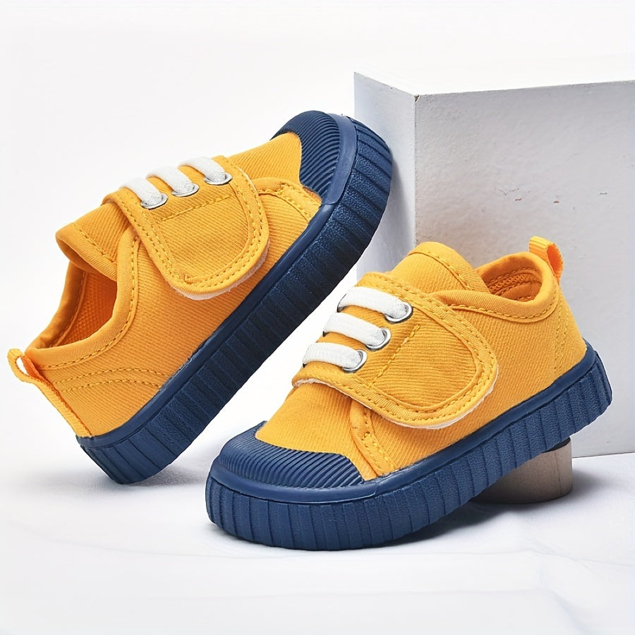 Lightweight Canvas Toddler Shoes - Suitable for 1-2 Years Old Girls, 12-24 Months Children's Shoes, Comfortable Walking Shoes - Suitable for Spring and Autumn - Suitable for Indoor and Outdoor! Christmas, Halloween, Thanksgiv