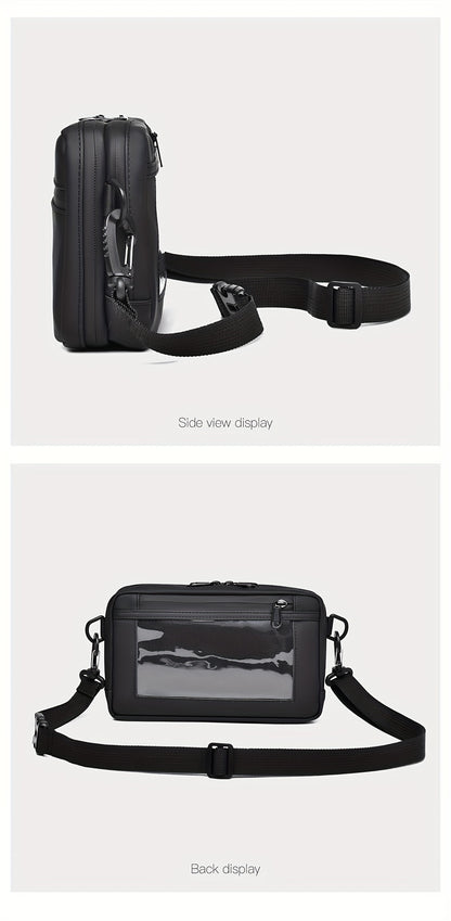 WEIXIER Unisex Fashion Messenger Bag, Shoulder Satchel with Detachable Strap, Polyester Lined, Business Briefcase for Commuting  Outdoor, Ideal Gift for Husband Or Boyfriend