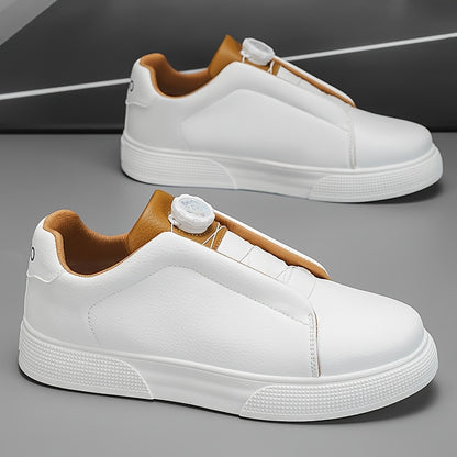 Men's Casual Slip-Resistant Sports Shoes with Buckle Closure