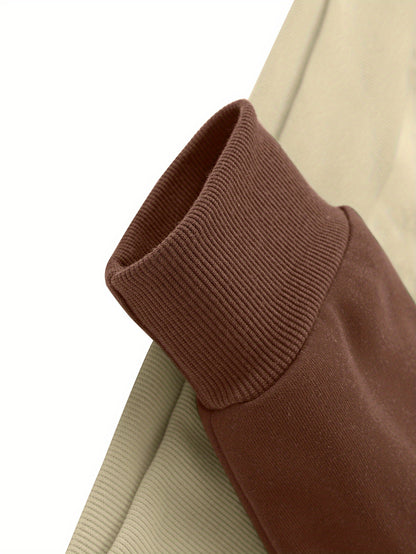 A New Trendy Color-Blocked Hoodie with Raglan Sleeves And Loose-Fitting Cargo Pants Featuring Multiple Pockets, Perfect for Casual Everyday Wear. This Breathable Hoodie And Loose Long Pants Set Comes in a Two-Piece Print Desi