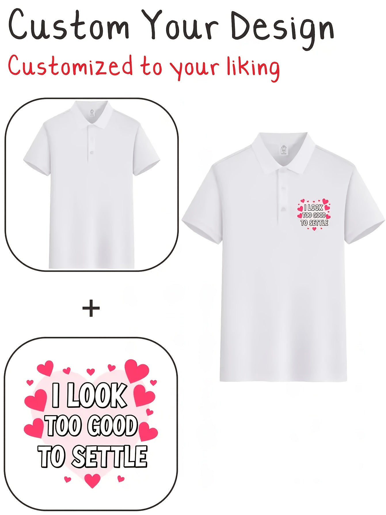 Men's Summer Polo Shirts Custom Logo Short Sleeve Casual Tees