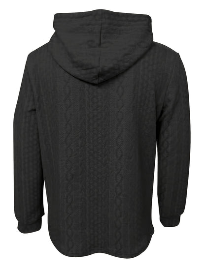 Cool Hoodies For Men, Men's Casual Solid Hooded Sweatshirt Streetwear For Winter Fall, As Gifts