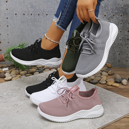 Women's Breathable Mesh Running Shoes Lightweight Wide Fit