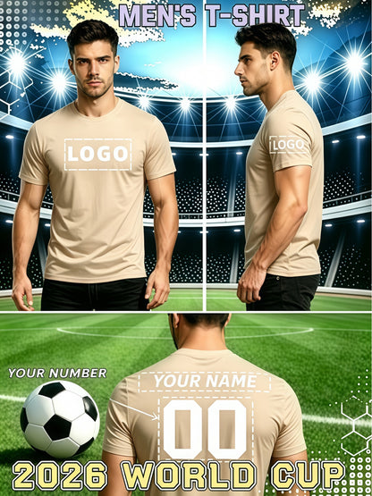 Men's Custom Football Jersey - Breathable Quick-Dry Polyester