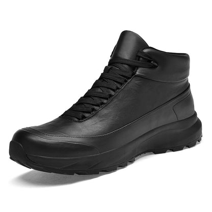 Men's Light Luxury Slip-On PU Shoes for All-Season Style