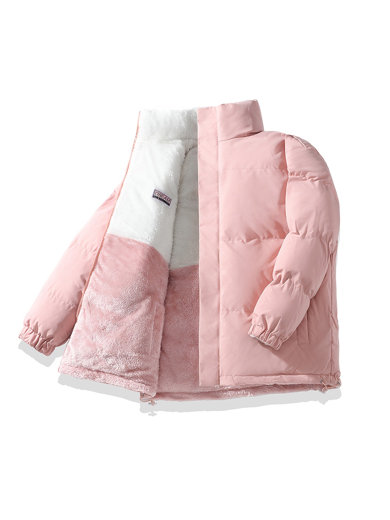 Men'S Heavy-Duty Winter Jacket - Thick Insulated Coat with Full-Zip Closure, Double-Sided Wearing, Stand Collar, Non-Stretch Fabric - Cold Weather Outerwear for Men