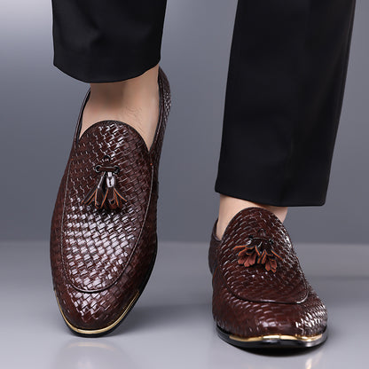 Men's Classic Tassel Loafers - Casual & Business Slip-On Shoes