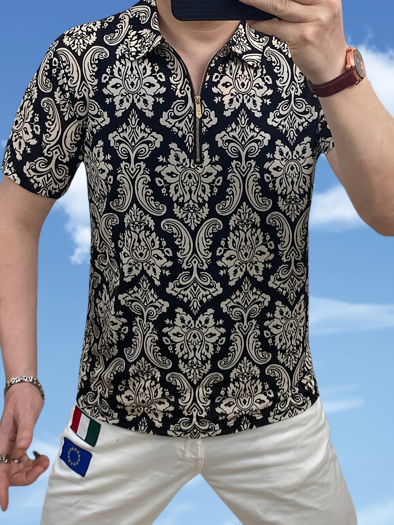 Men's Short Sleeve Shirt, Short Sleeve T-Shirt, Men's Summer Top, Men's Clothing - ayq