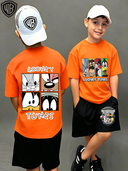 Մանկական բամբակյա Looney Tunes T-Shirt-ի և շորտերի ունիսեքս հավաքածու
