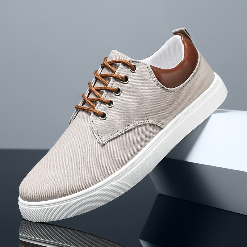 Classic Canvas Skate Shoes for Men in Spring And Summer - Breathable, Non-Slip, And Durable Lace-Up Sneakers, Perfect for Everyday Casual Wear - ayq