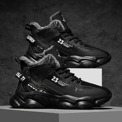 Men's Fashion Flannel-Lined Snow Sports Shoes