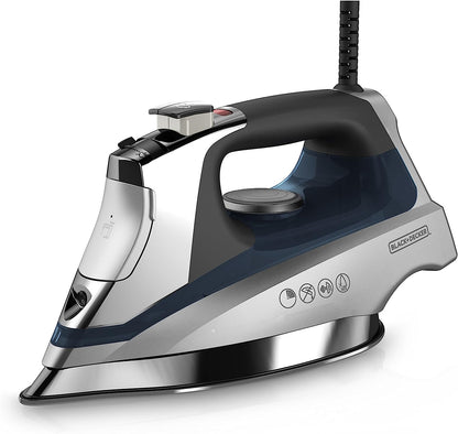BLACK+DECKER Allure Professional Steam Iron, 30% More Steam, Precision Tip, Stainless Steel Soleplate, Vertical Steam Function