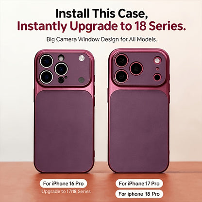 Luxury Burgundy Acrylic Phone Case Set with Shockproof Design
