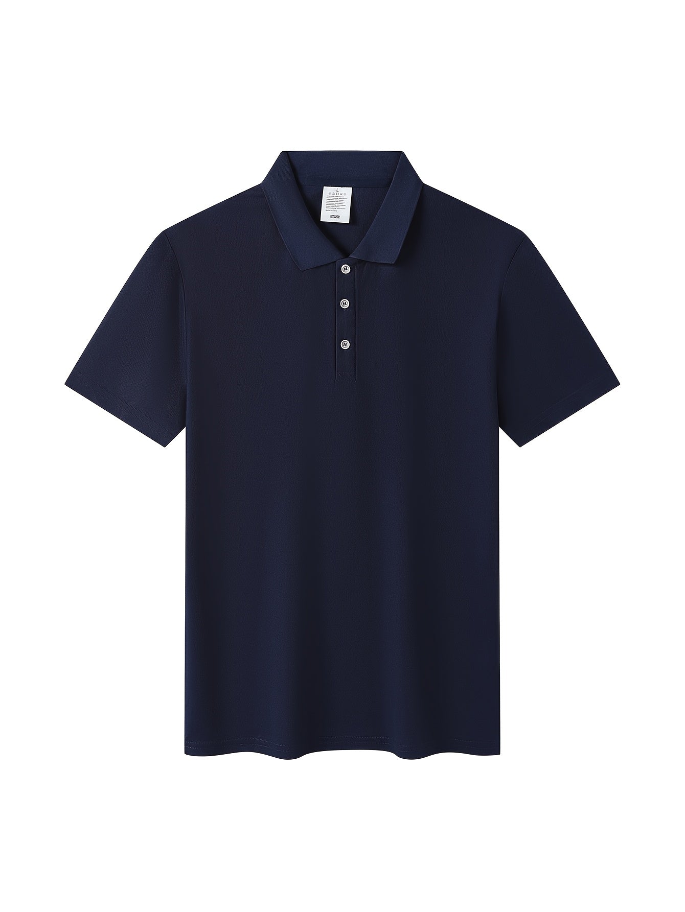 Men's Classic Solid Color Polo Shirt - Summer Casual Slim Fit