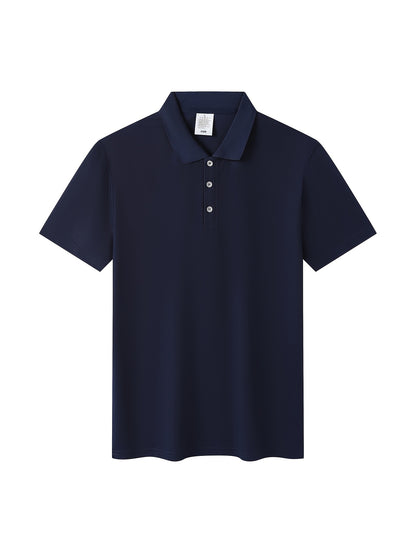 Men's Classic Solid Color Polo Shirt - Summer Casual Slim Fit