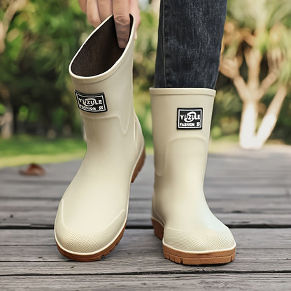 Unisex High-Top Rubber Long Boots for Outdoor Activities