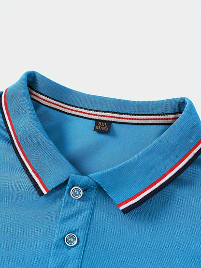 Golf Print Polo վերնաշապիկ, տղամարդու վերնաշապիկ, ամառային պատահական կարճաթև վերնաշապիկ