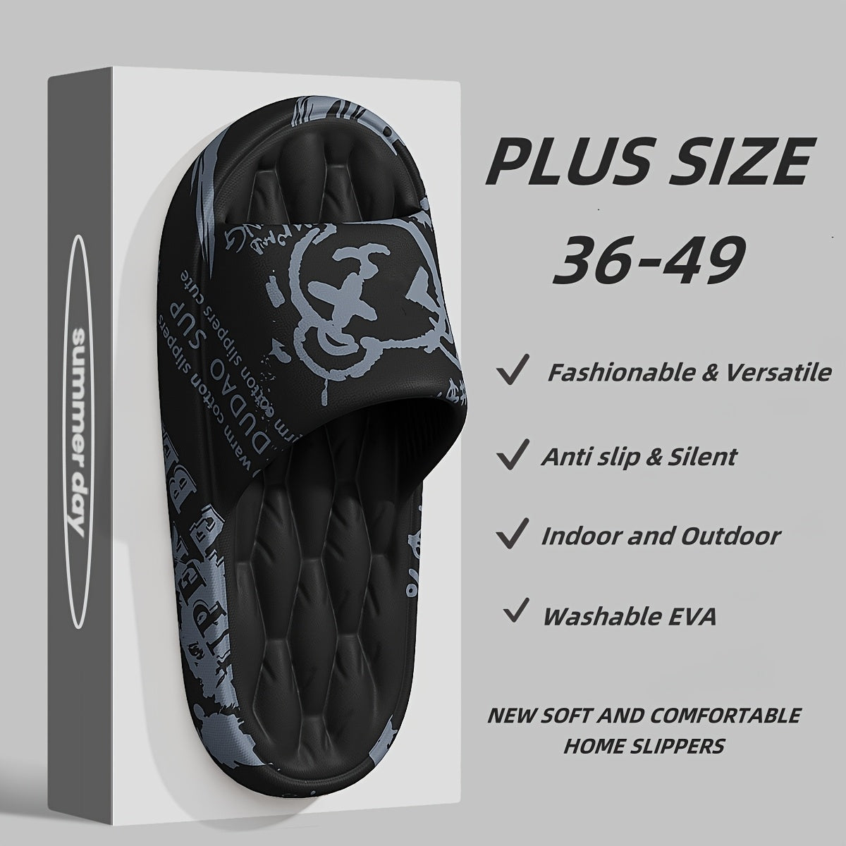 Unisex Comfortable EVA Slip-On Slippers for Indoor & Outdoor