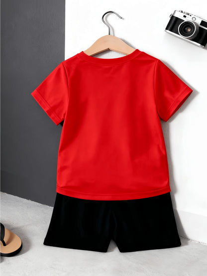 Baby Boy Summer Two-Piece Set with Breathable Shorts & T-Shirt