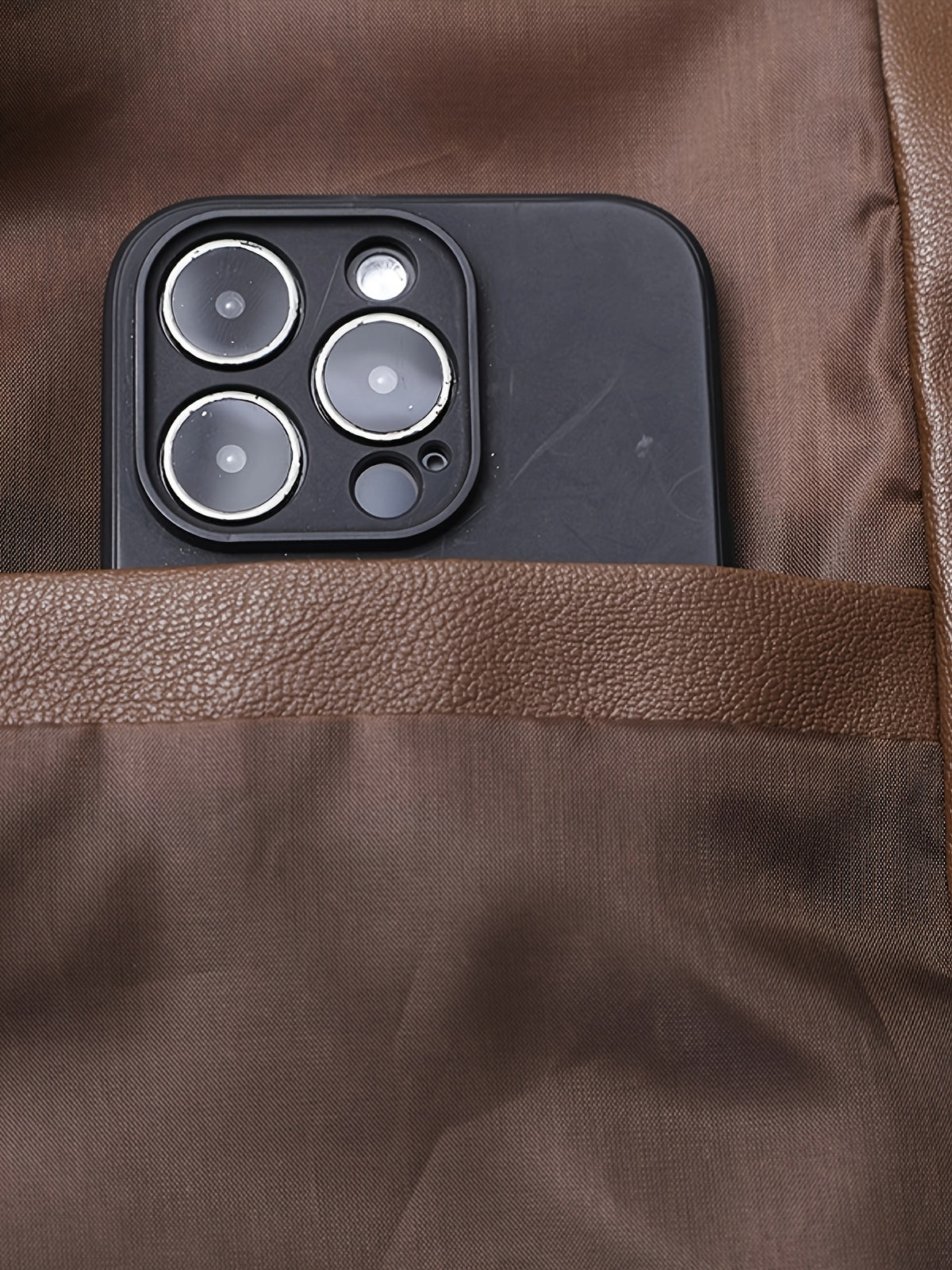 Men's Vintage Brown Bomber Jacket, Slim Fit Windproof Coat