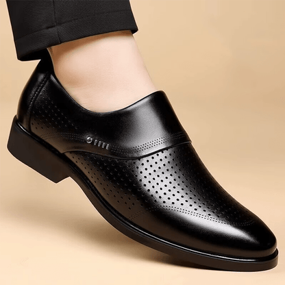 Men's Classic Slip-On Business Casual Loafers, Breathable PU