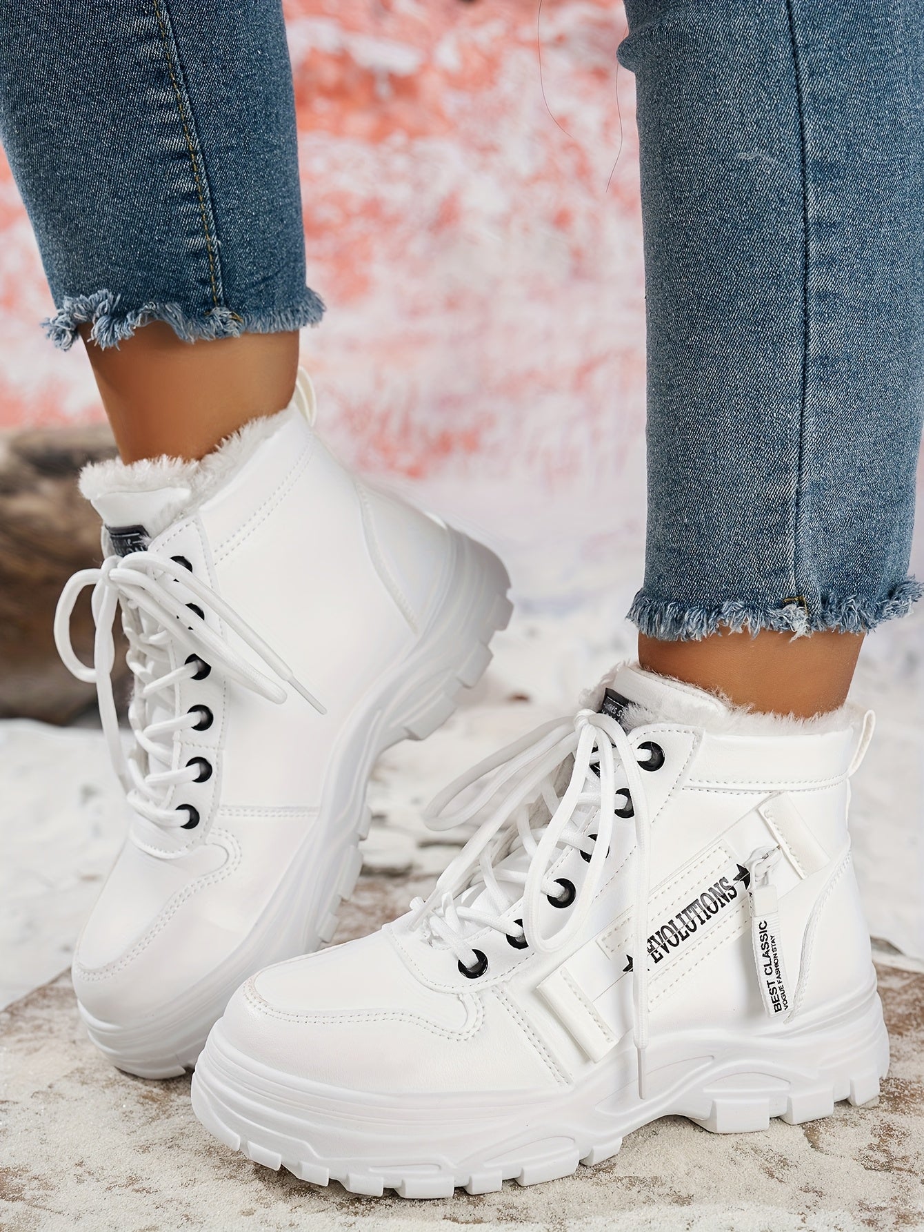 Կանացի ձմեռային ձնագնացքներ - Տաք երեսպատված, չսահող, բարձրակրունկ արտաքին ցանկացած առիթի համար կոշիկներ, ռիբավորված մեղմացնող ներդիրով, սև, իդեալական են ցուրտ եղանակի համար, ձմեռային կոշիկներ | Ոճային ձմեռային կոշիկներ | Դիմացկուն կոշիկներ