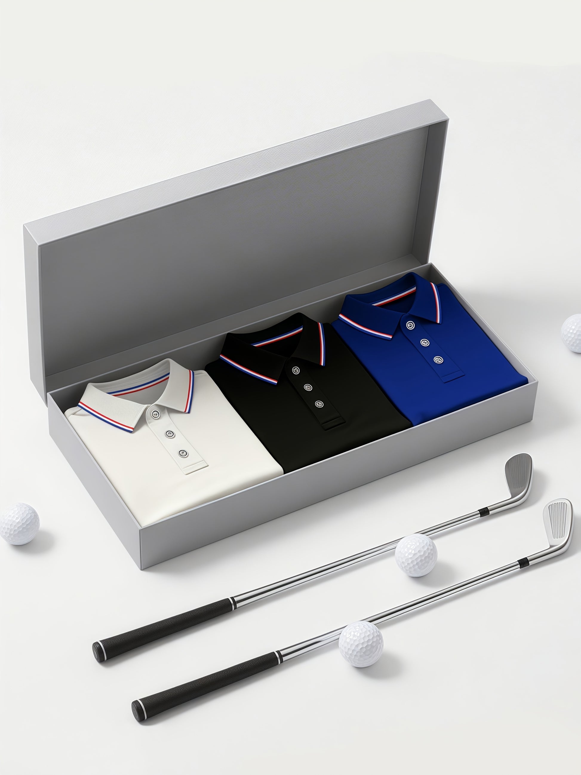 3pcs Men's Fashion Business Short-Sleeve Shirts, Collar Design, Simple and Elegant, Enhances Silhouette and Leg Length, Lightweight and Comfortable Knitted Polyester Fabric, Breathable and Skin-Friendly, Packaged in Bags (No - ayq