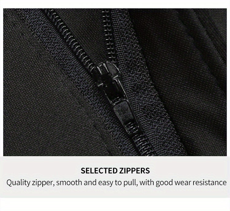 Men's Sleek Business Casual Dress Pants - Solid Black, Straight Leg, Wrinkle-Resistant Polyester Blend, All-Season Formal Trousers with Button Detail