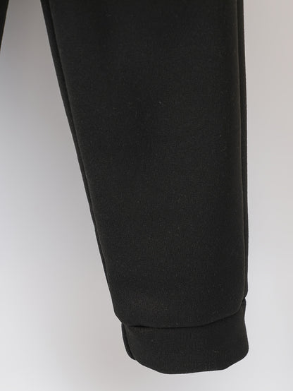 Աշուն/Ձմեռ ժպիտով դեմքով կատվիկի գրաֆիկական նախշերով տաք բրդյա գլխարկով սվիտեր և սպորտային տաբատ աղջիկների համար, զբոսանքի համար