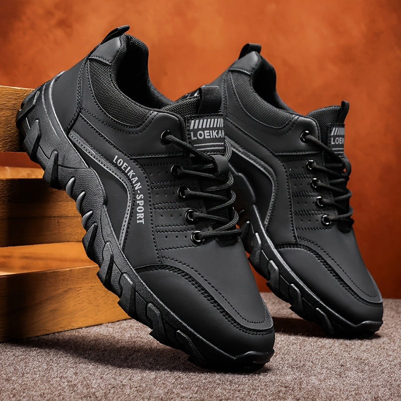 LOEIKAN 2026 New Low-Top Men'S Versatile Comfortable Hiking Boots | Casual Sports Shoes with Stylish Thick Sole, Upper, PVC Sole, Lace Closure, for Outdoor Trekking and Daily Wear - ayq