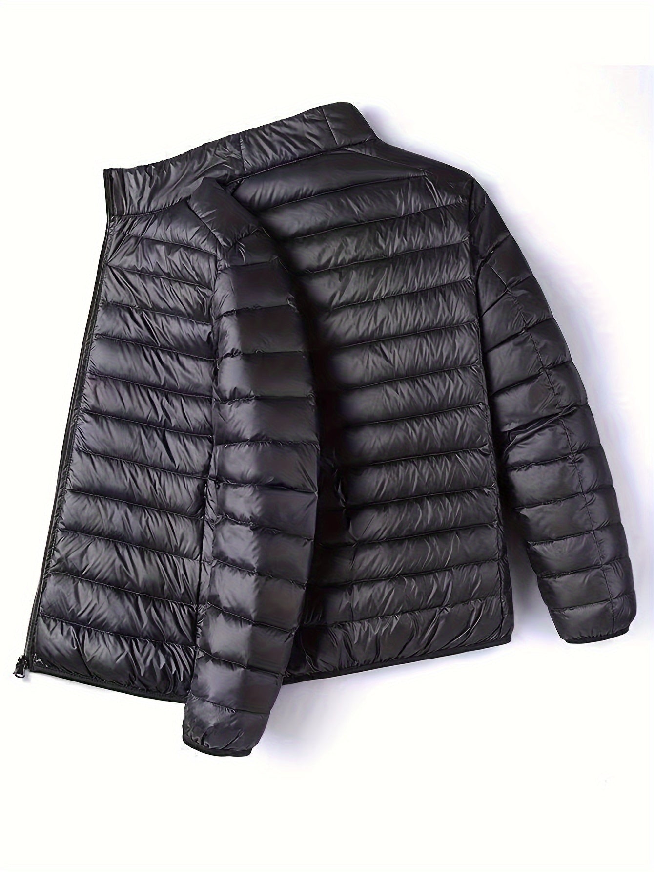 Spring, Autumn, And Winter Styles with a Stand Collar And Zipper Closure, Versatile Casual Lightweight Jacket for Men - ayq