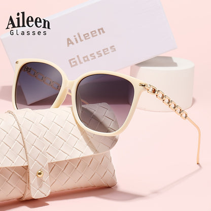 Aileen Oversized Polarized Sunglasses with Aluminum Frame