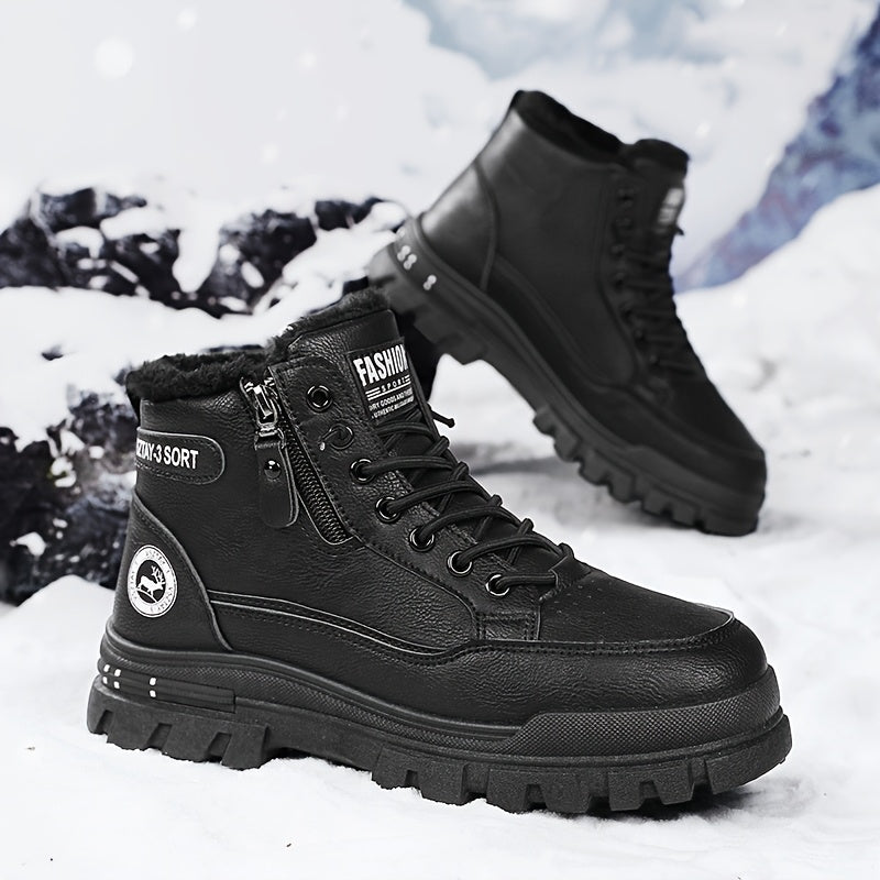 Տղամարդկանց նորաձև բրդյա ծածկույթով ձմեռային կոշիկներ