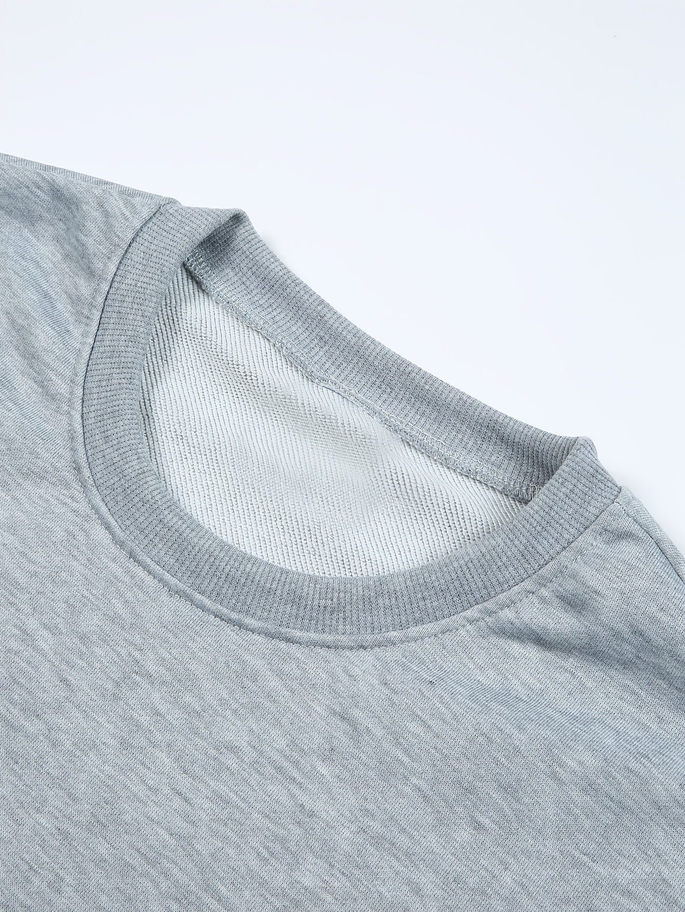 Men's Happy New Year Sweater - Loose Fit Round Neck Pullover Shirt with Golden Script, Light Grey & Machine Washable Casual Party Outfit for Everyday & Celebration Wear, Cute Sweaters, Festive Apparel, Festive Design, Durable