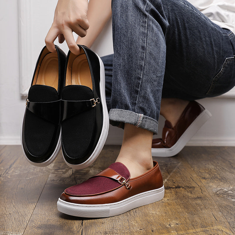 Classic British Style Slip-On Ankle Loafers for All Seasons