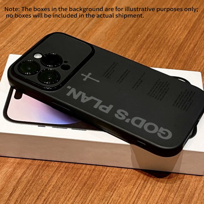 Shockproof TPU iPhone Case with God's Plan Slogan Design