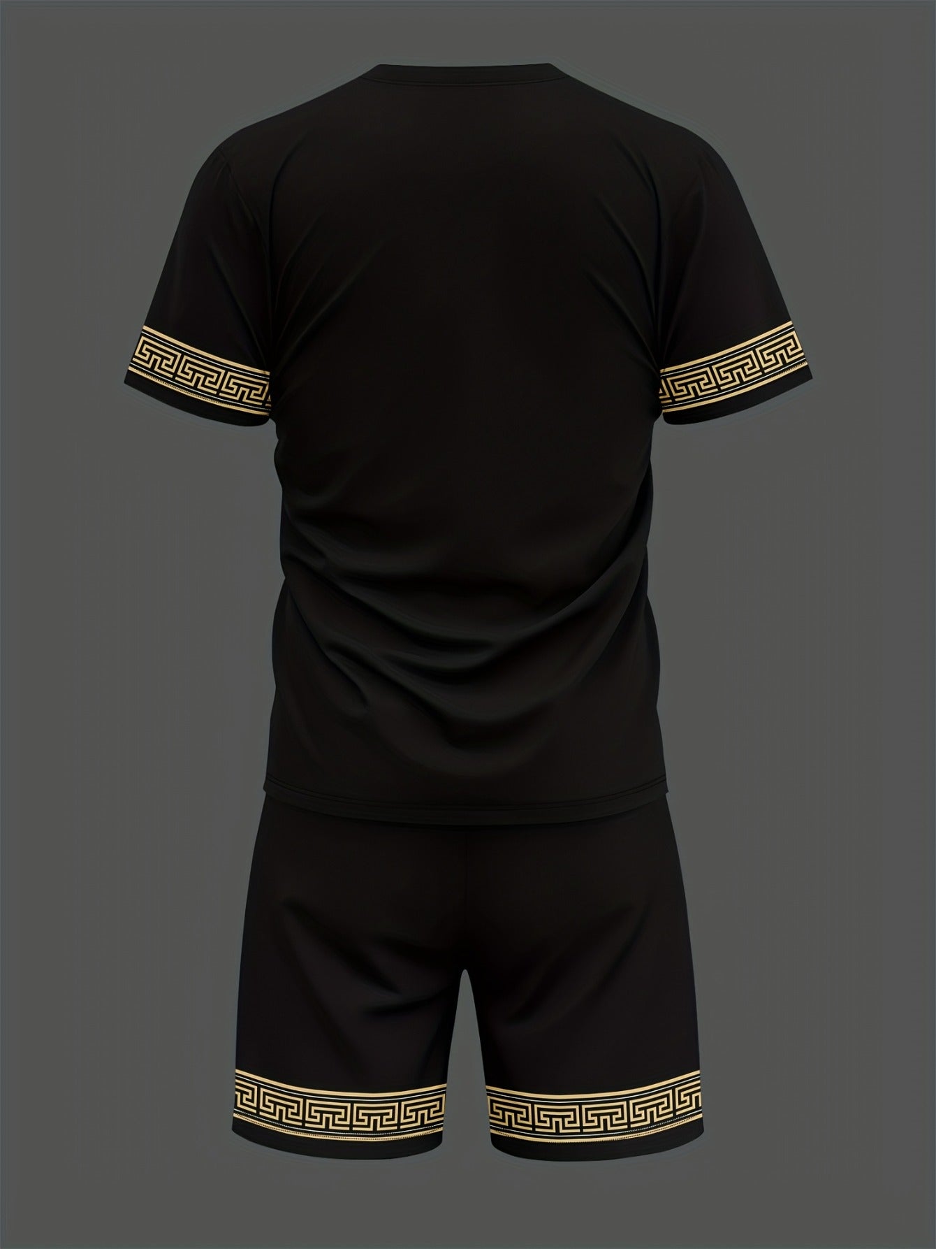 Men's Casual Summer Crew Neck Short Sleeve and Shorts Set