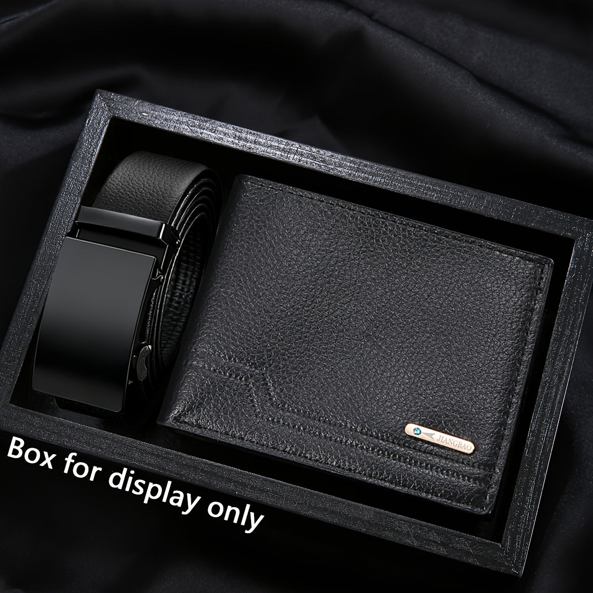 2pcs Men's Wallet and Belt Set, Designed for Men's Daily Use, Fashionable Casual Business Sports Elegant Men's Wallet, Essential for Trendy Men, Ideal for Holiday Gifting, No Gift Box