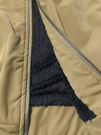 Men's Lightweight Fleece Stand-Collar Coat for Fall Winter