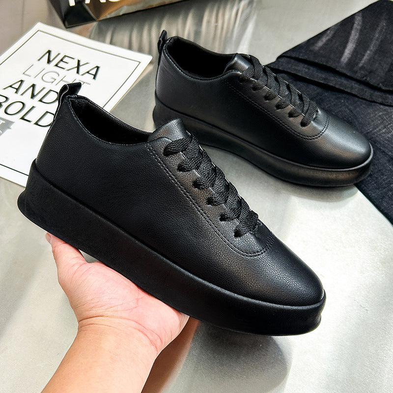 Men's Vintage Lace-Up Business Shoes Comfortable PU Leather