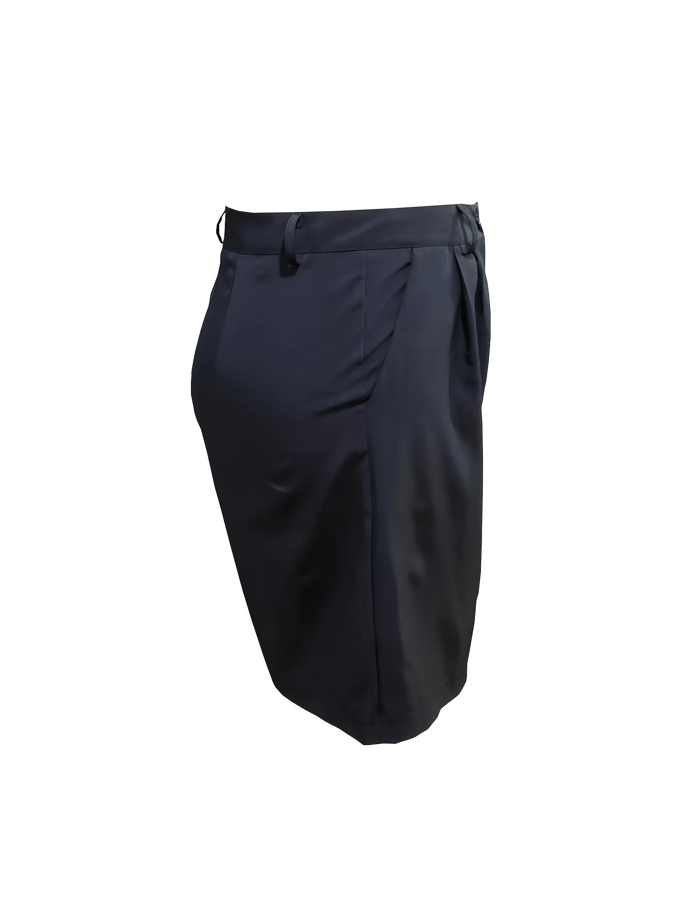Women'S Plus Size Bermuda Shorts, Casual Solid Color պոլիեսթեր 100%, Ոչ ձգվող հյուսված գործվածք գրպաններով, գարուն/ամառ/աշուն հագուստ - T071