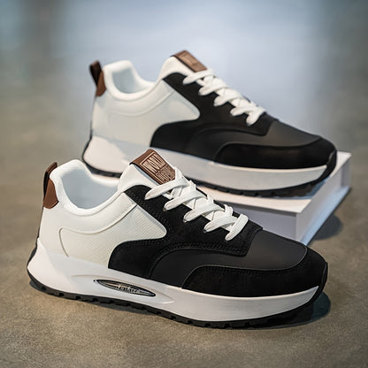 [sneakers] Men'S Running Shoes - Breathable, Non-Slip Casual Skate Shoes with Lace-Up Design, Comfortable And Durable