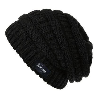 Unisex Chunky Polyester Beanie for Fall and Winter