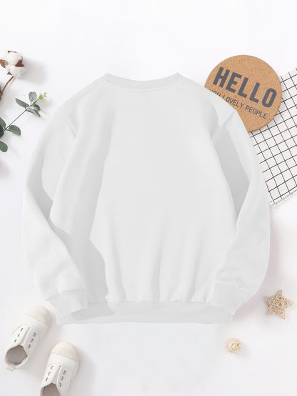 Boys' 2026 New Year Rocket & Fireworks Print Sweatshirt - Winter Warm Long Sleeve Sweater with 2026 Number Design, Casual Round Neck Pullover for Christmas & Parties ( to)