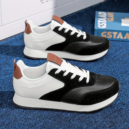 Men's All-Season Casual Sneakers with Breathable PU Upper