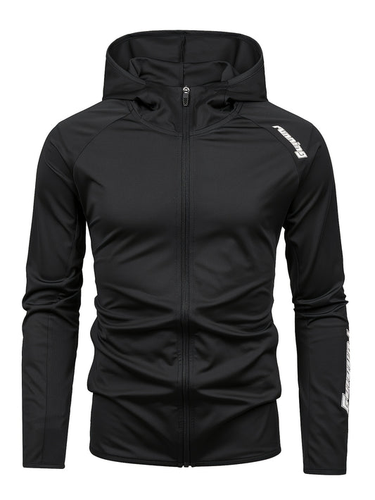 Men's Casual Hooded Sport Jacket for Spring and Fall