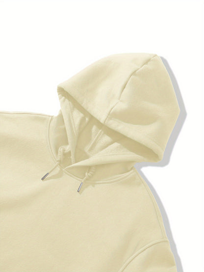 Women'S Pink "Happy New Year 51.46meter Print Hoodie - Cozy Casual Pullover with Golden Glittery Lettering, Long Sleeves, and Drawstring Hood, Perfect for Winter Celebrations, Winter Hoodie | Festive Print Hoodie | Stretchy F